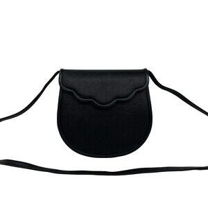 YVES SAINT LAURENT Vintage Leather Mini Shoulder Bag/Pouch, Black, 69301